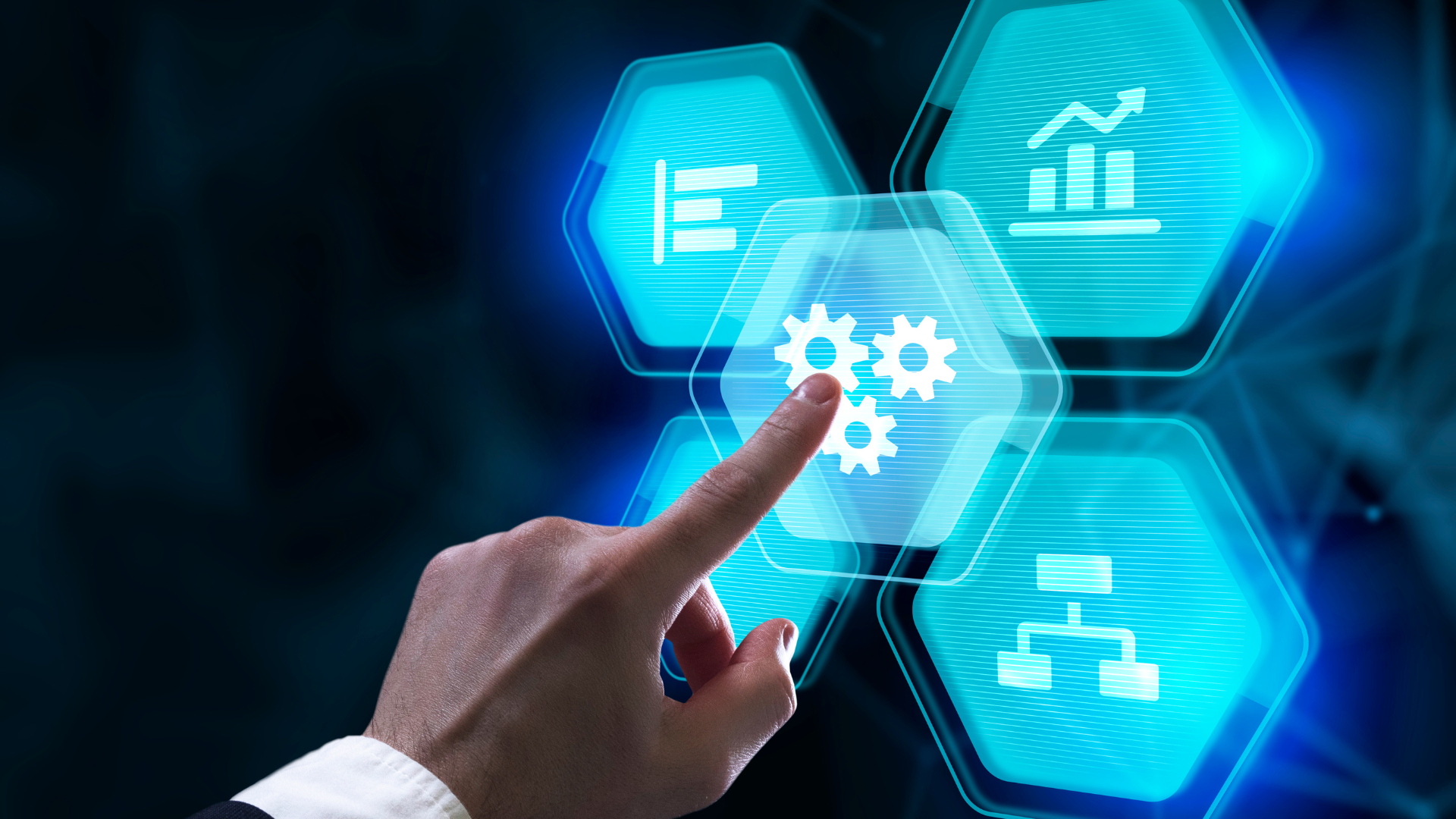 Stylised world map / network blueprint